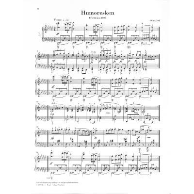 Humoresques op. 101 pro klavír