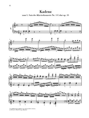 Cadenzas And Lead-ins For Piano Concertos noty pro klavír