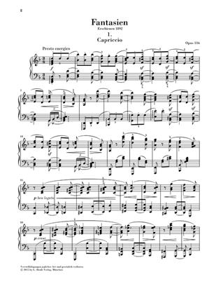 Fantasies Op. 116 Piano Urtext - Revised edition of HN 120 noty pro klavír