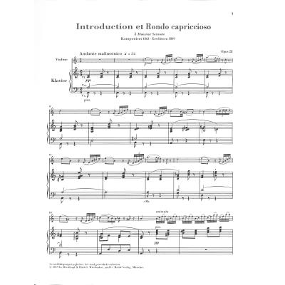 Introduction Et Rondo Capriccioso Op. 28 pro housle