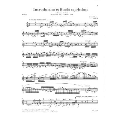 Introduction Et Rondo Capriccioso Op. 28 pro housle