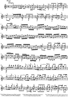 Sechs Sonaten Und Partiten - Violine Solo - BWV 1001-1006