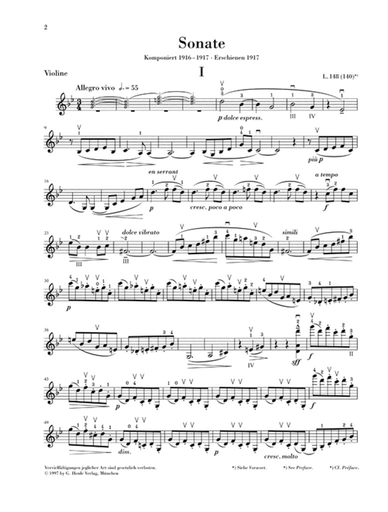 Sonata For Violin And Piano In G Minor - noty pro housle a klavír