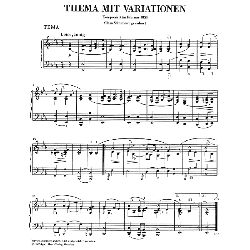 Variations On A Theme In E-Flat - noty pro klavír