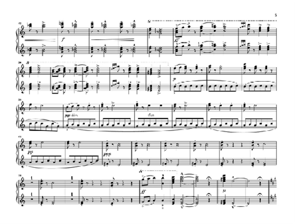 Slavonic Dances Op. 46 For - noty pro čtyřruční klavír