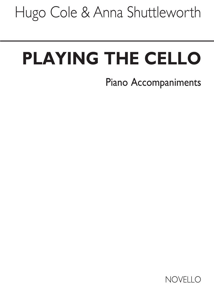 Playing The Cello Piano Accompaniments - violoncello a klavír