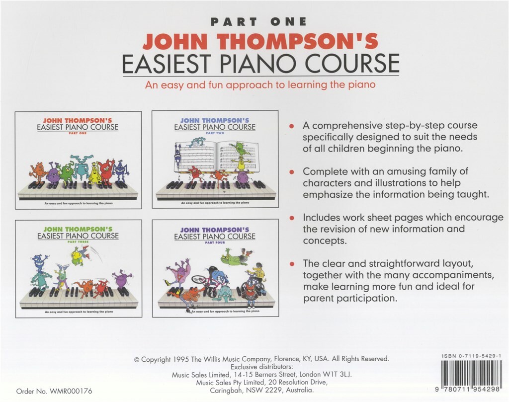 John Thompson's Easiest Piano Course 1 - Rev. Ed. - učebnice pro klavír