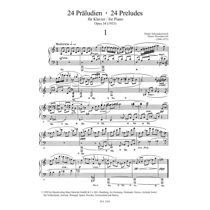 Preludes(24) Op.34 - pro klavír