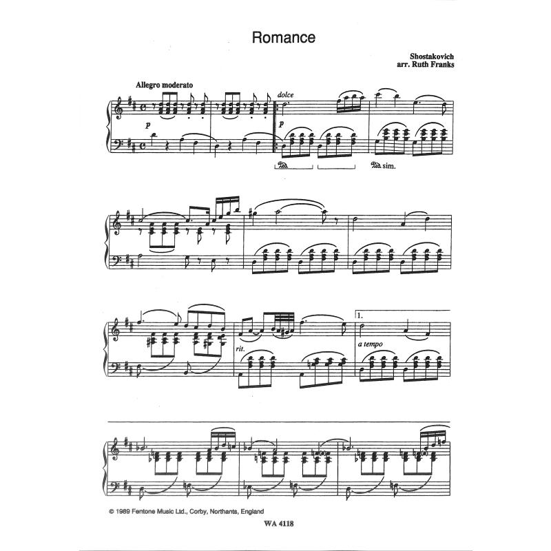 Romance - pro klavír od Dimitri Shostakovich