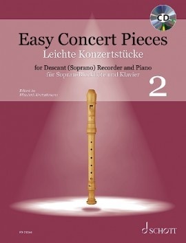 Easy Concert Pieces 2 + CD snadné přednesové skladby pro zobcovou flétnu a klavír