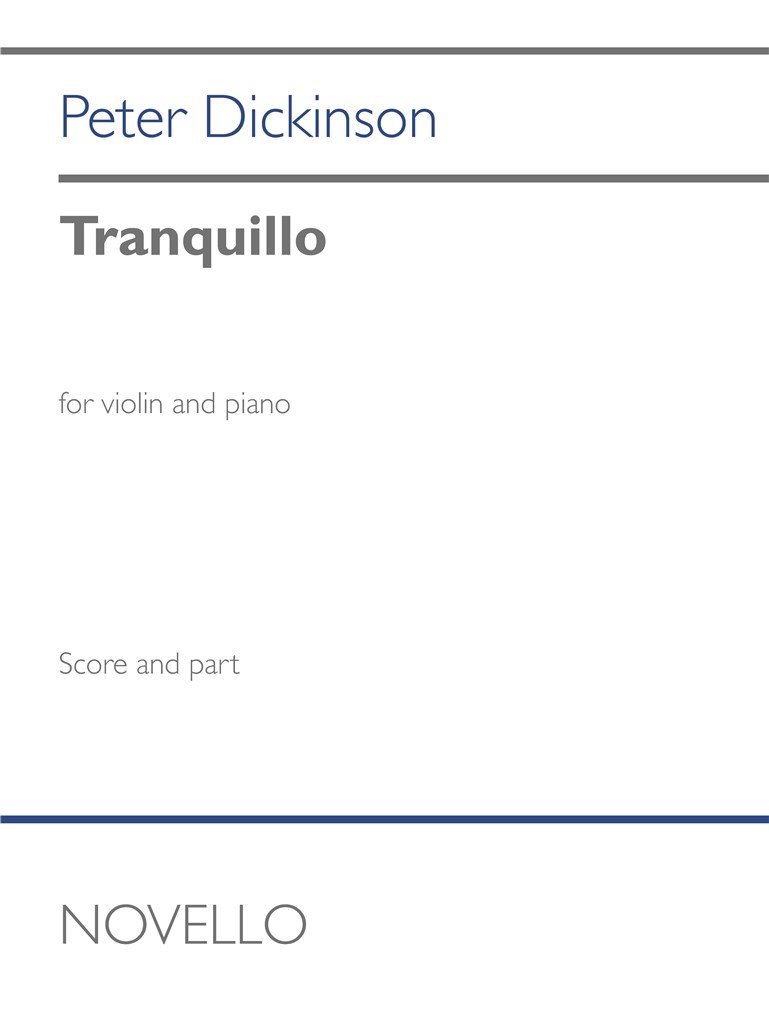 Tranquillo noty pro housle a klavír