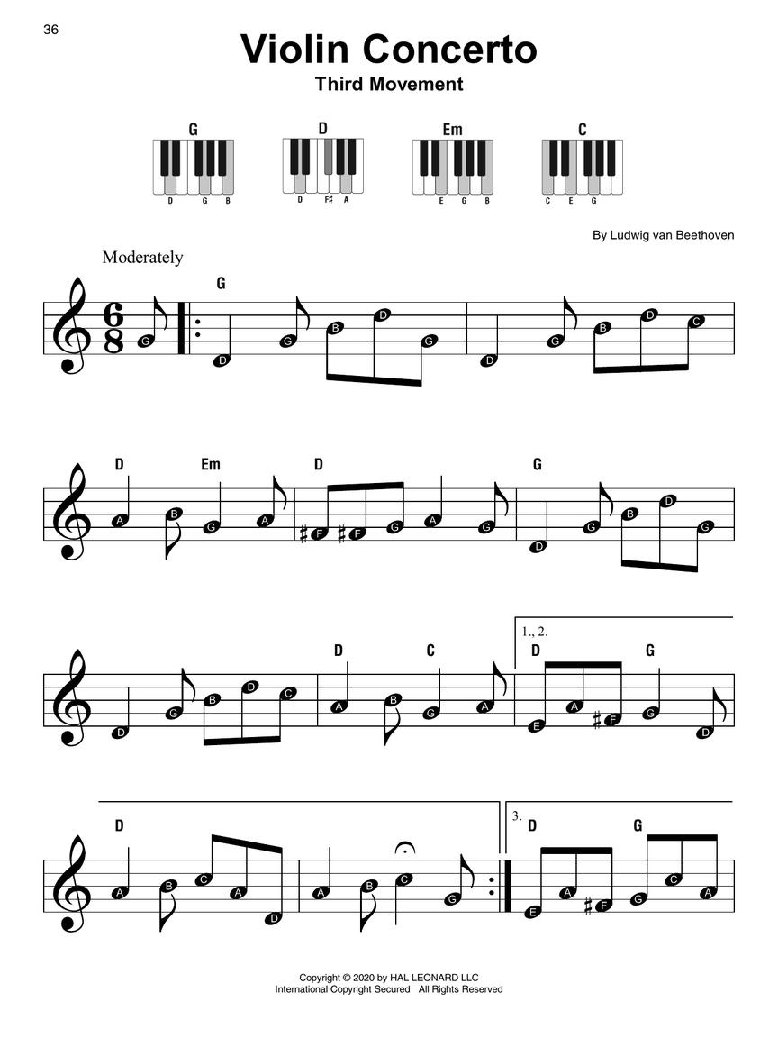 Beethoven - Super Easy Songbook - 21 Simple Arrangements for Piano