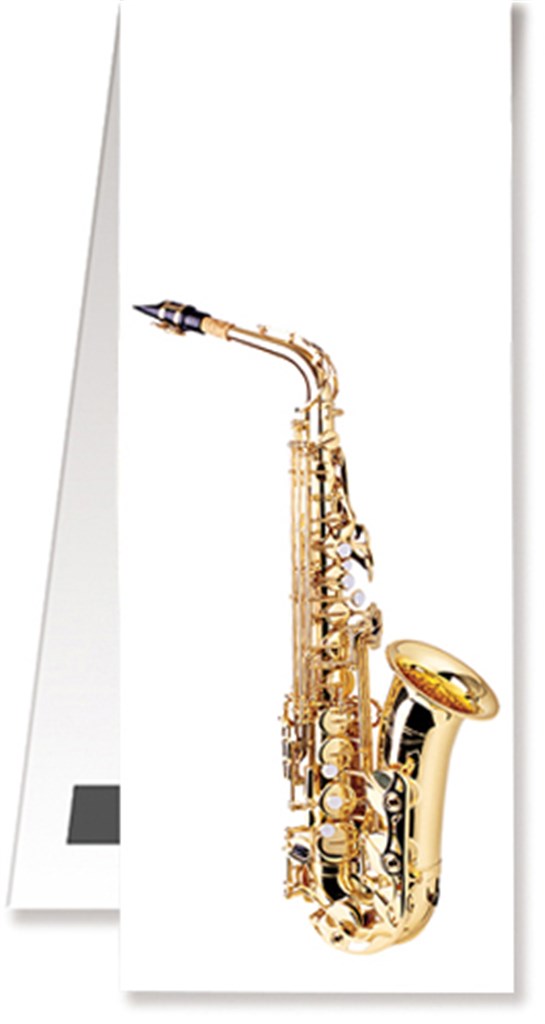 Magnetická záložka do knihy - saxofon