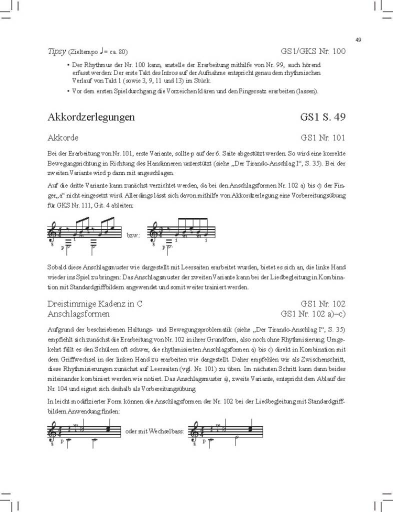 GitarrenKlassenStarter - Lehrerhandbuch - Tipps und weiterf?hrende Informationen f?r die Arbeit in Gitarrenklassen