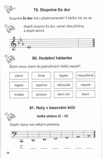 Hudební nauka pro ZUŠ 2. ročník od Martina Vozara