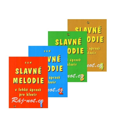 Slavné melodie - komplet 1. - 4. díl + CD