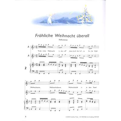 Weihnachtslieder Vol. 2 + CD pro altovou zobcovou flétnu a klavír