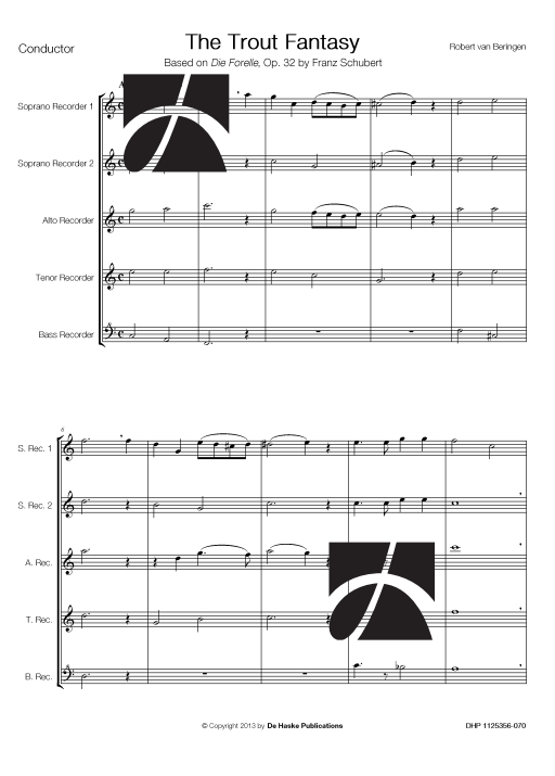 The Trout Fantasy - Based on Die Forelle, Op. 32 by Franz Schubert - flétnový kvartet