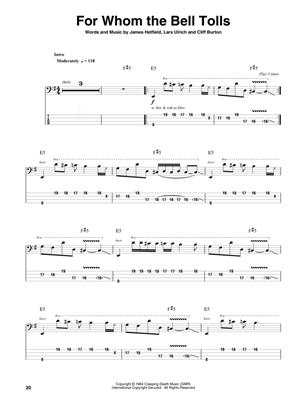 Metallica: 1983-1988 - Bass Play-Along Volume 21