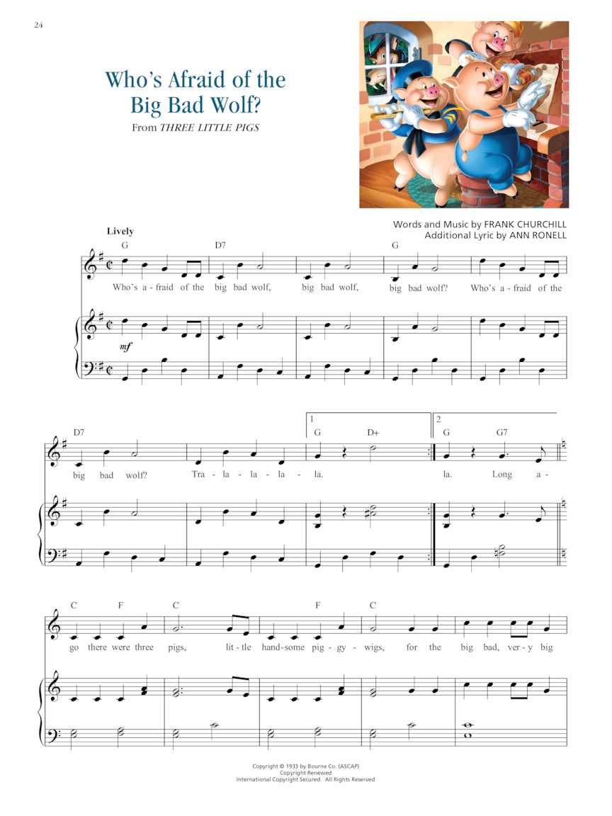 The Illustrated Treasury of Disney Songs - 7th Ed.