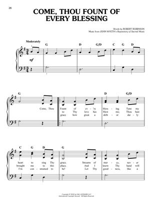 First 50 Hymns You Should Play on Piano - Easy Piano Songbook