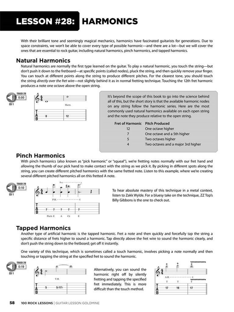 100 Rock Lessons - Guitar Lesson Goldmine - pro kytaru