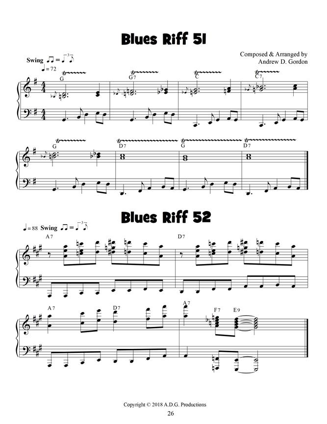 100 Ultimate Blues Riffs - noty pro klavír