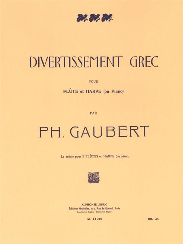 Divertissement Grec - pro příčnou flétnu a klavír