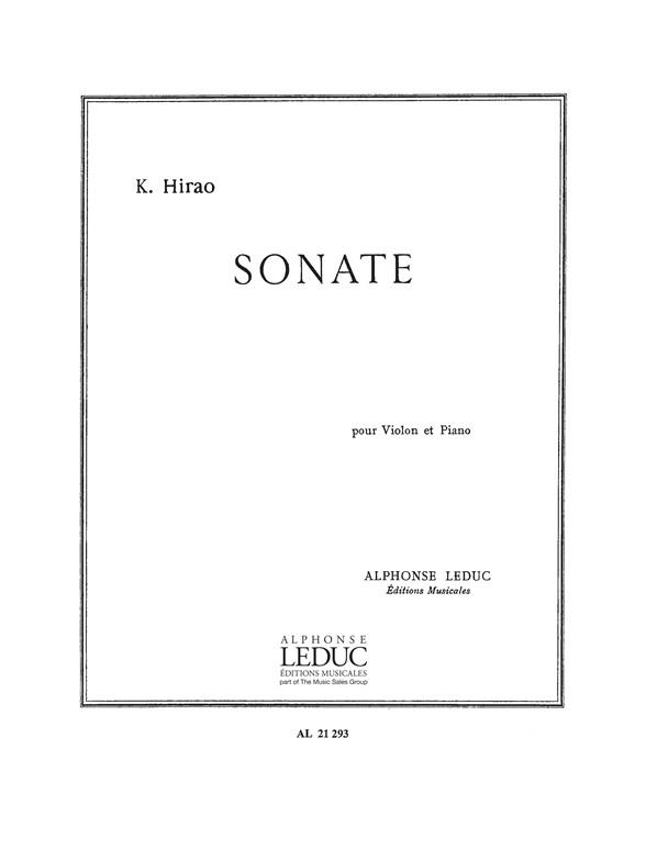 Sonata, for Violin and Piano noty pro housle a klavír