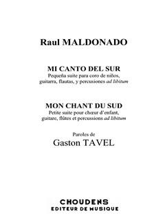 Maldonado Et Tavel Mon Chant Du Sud Choeur D'enfants Guitare Flûtes Et