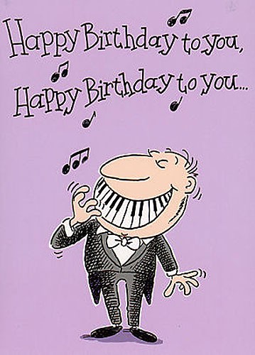 Music Gallery: Adult Male Birthday Card