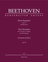 Two Sonatas for Pianoforte G minor, G major op. 49 - pro klavír