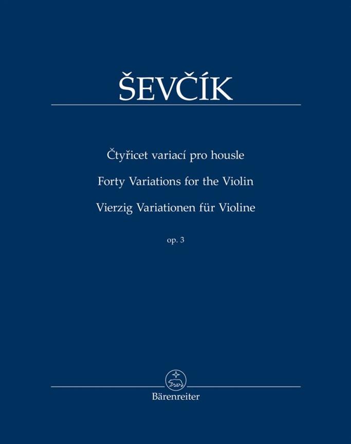 Vierzig Variationen Für Violine Op. 3 - pro housle