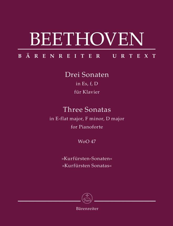 Three Sonates For Pianoforte - WoO 47 Kurfürsten Sonatas - pro klavír