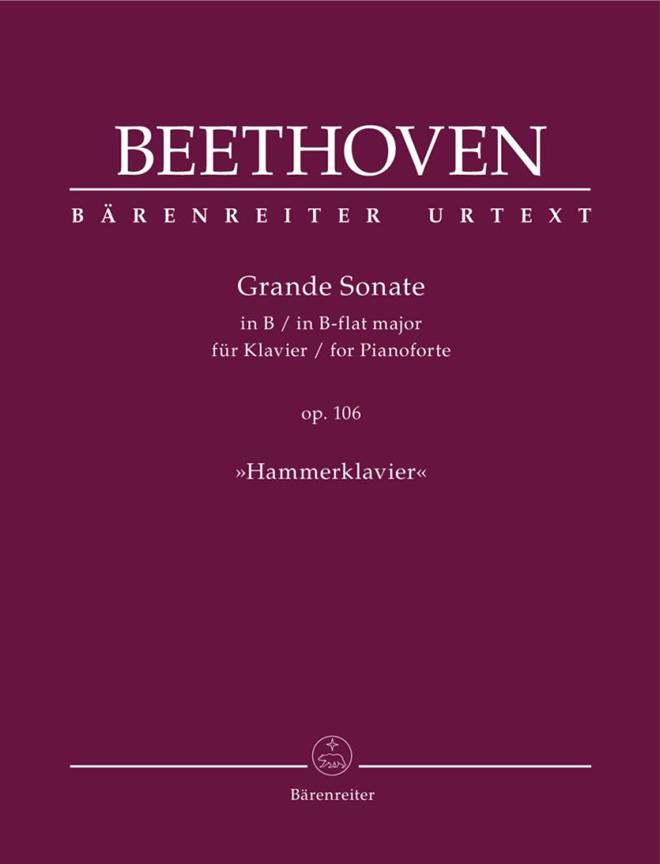 Grande Sonate in B-flat major - op. 106 - Hammerklavier - pro klavír