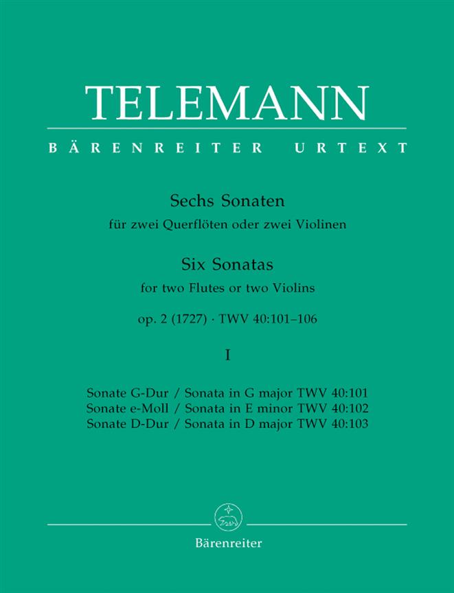 Sonaten(6) 1 Op.2 - pro dvě příčné flétny