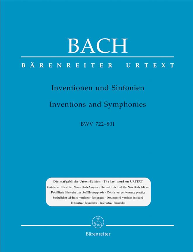 Inventions And Symphonies BWV 772-801 pro klavír