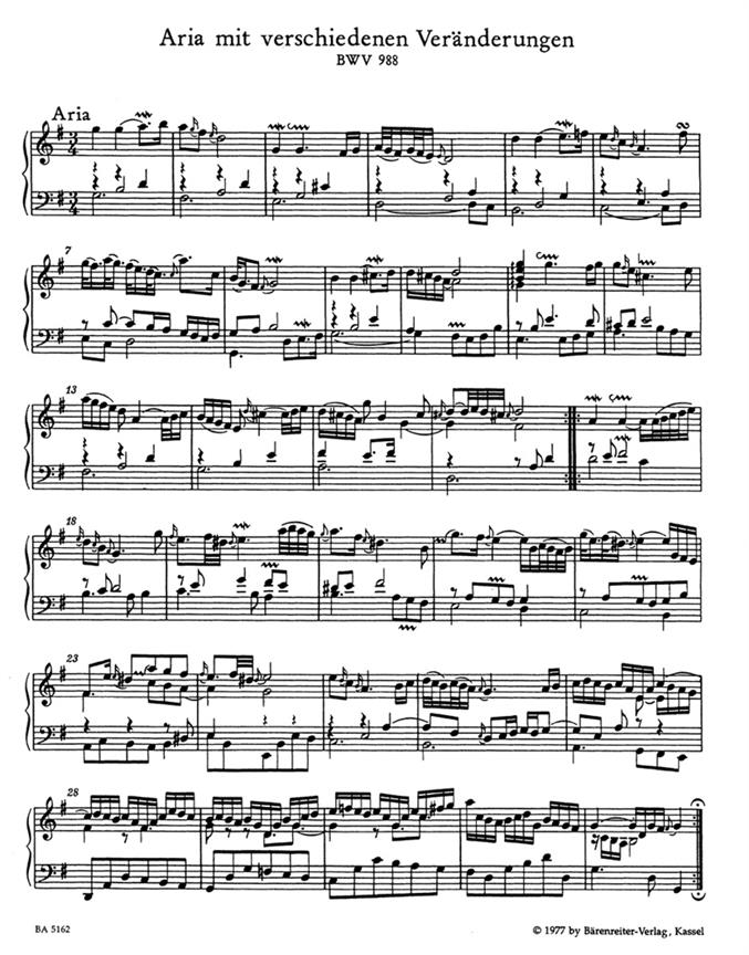 Goldberg Variations - pro klavír