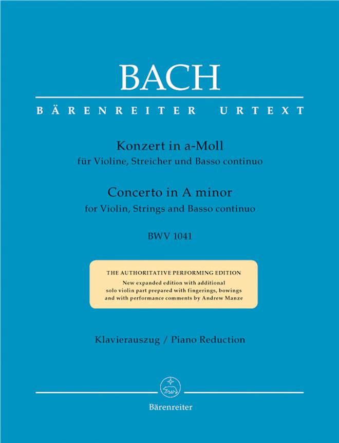 Violin Concerto In A Minor BWV 1041 - housle a klavír