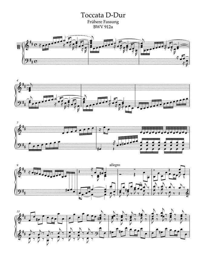 Toccatas BWV 910-916 - pro klavír