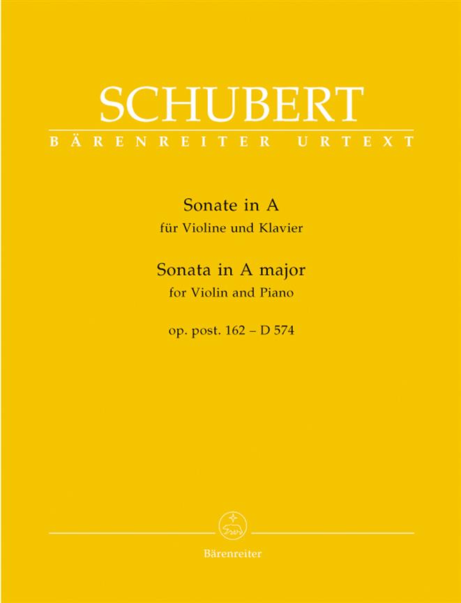 Sonata In A Major For Violin & Piano - for Violin and Piano - housle a klavír