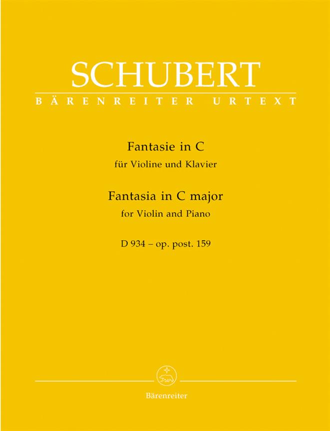 Fantasia In C Major, For Violin & Piano - for Violin and Piano - housle a klavír