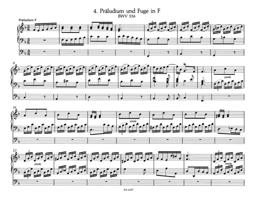 Eight Little Preludes & Fugues For Organ - noty na varhany