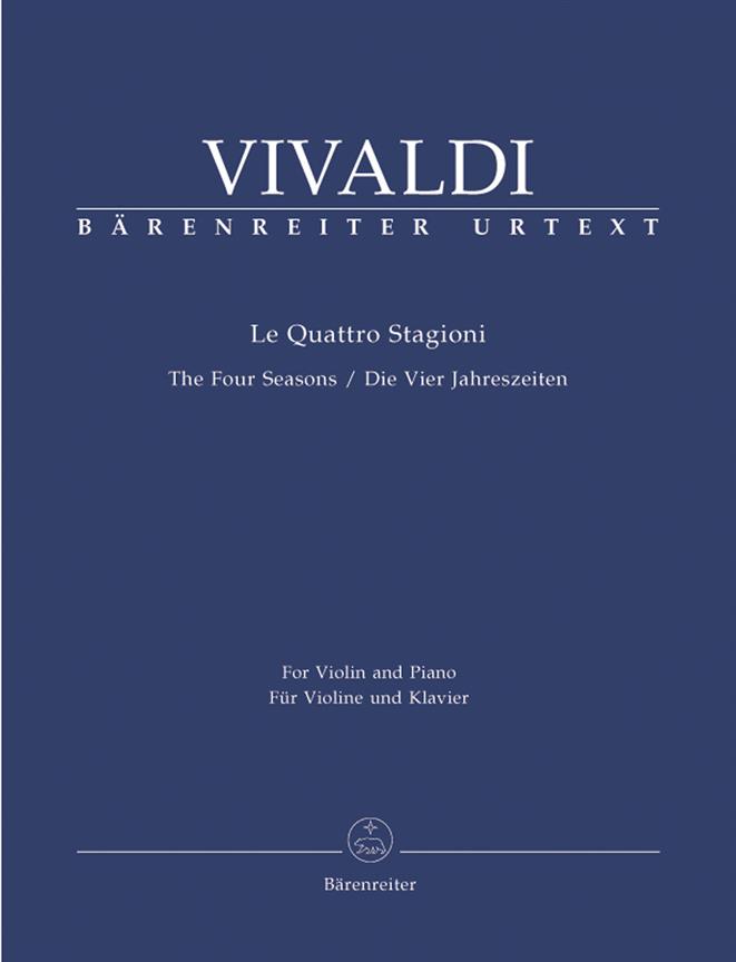 The Four Seasons Op. 8 - Le Quattro Stagioni - Die Vier Jahreszeiten - pro housle a klavír