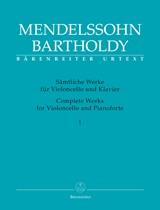 Cello Works Complete Volume 1 - For Violoncello and Pianoforte - violoncello a klavír