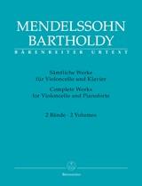Cello Works Complete Volumes 1 & 2 - For Violoncello and Pianoforte - violoncello a klavír