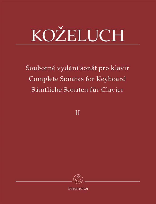 Samtliche Sonaten fur Clavier II - Sonatas 13-24 - na klavír