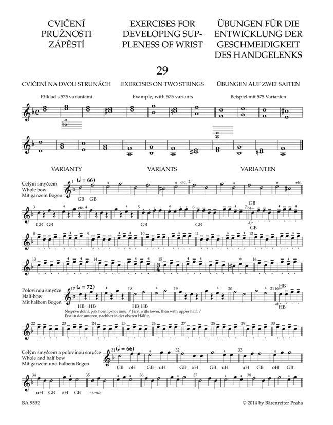 Škola smyčcové techniky op. 2, sešit 2 - Otakar Ševčík