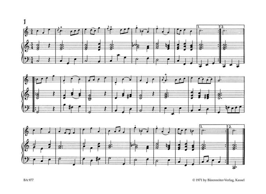 Selected Minuets For Descant Recorder And Piano - zobcová flétna a klavír