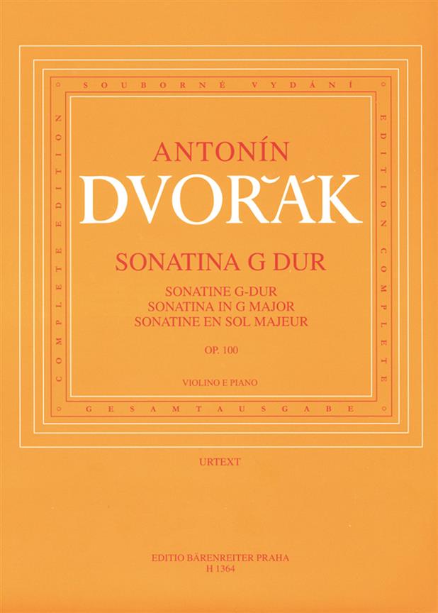 Sonatina In G Major Op.100 For Violin And Piano noty pro housle a klavír